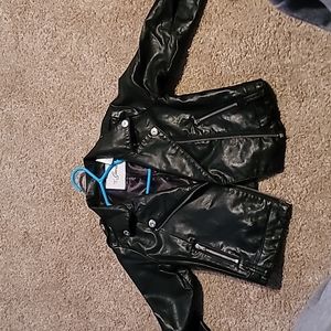 Girls leather jacket